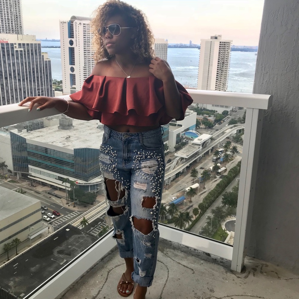 Off-shoulder top